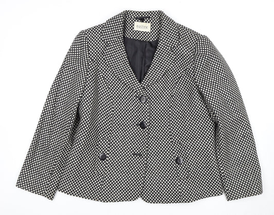 Womens UK Size 16 Eastex Regular Black Suit Jacket