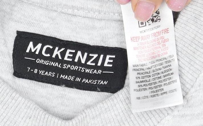 McKenzie Boys Grey Sweatshirt 7-8 Years Crew Neck