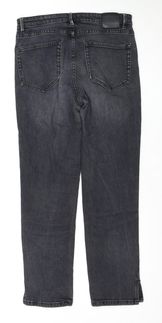 Massimo Dutti Women's Black Straight Jeans Size 10