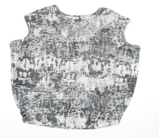 Calvin Klein Women's Grey Sleeveless Sequin T-Shirt M