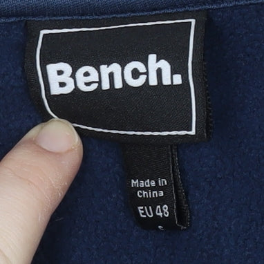 Mens UK Size S Bench Blue Full Zip Sweatshirt