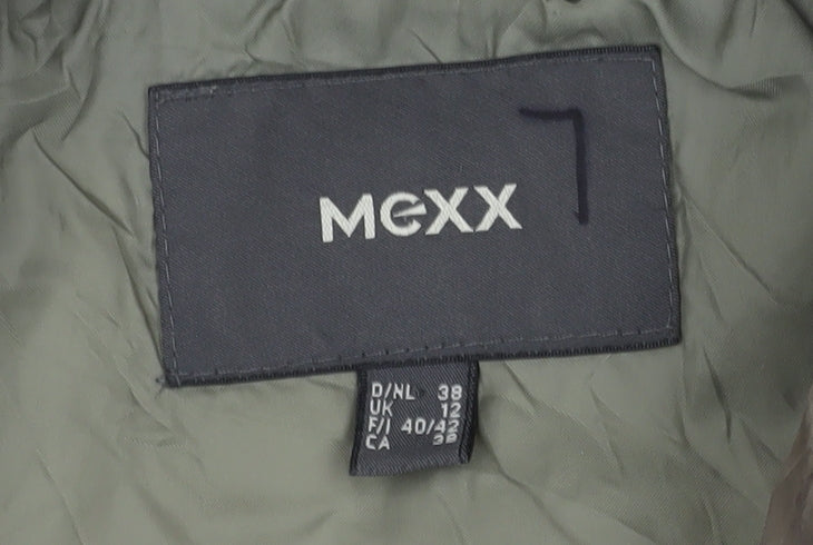 Brand and care label for Mexx Women's Beige, size 12, Puffer Jacket
