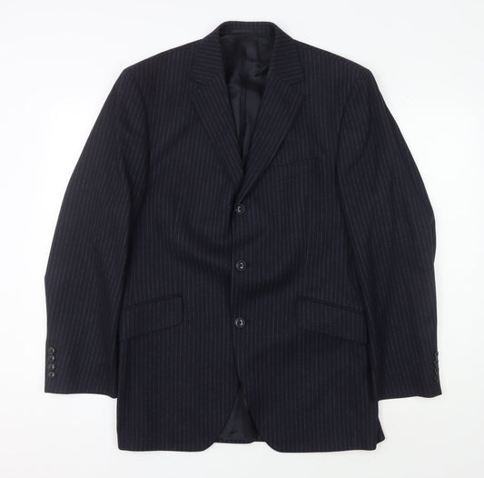Mens UK Size 40 Austin Reed Regular Blue Suit Jacket