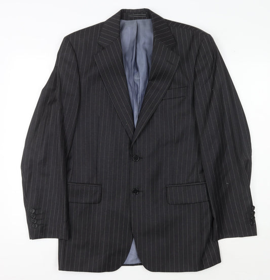 Mens UK Size 38 Austin Reed Regular Black Suit Jacket