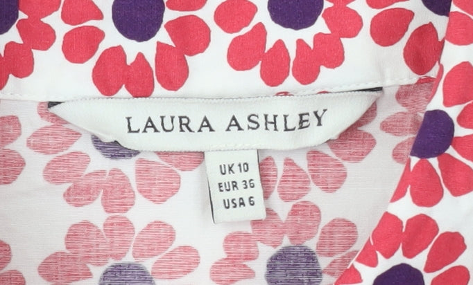 Laura Ashley Women's Floral Blouse, Size 10 - Multicoloured