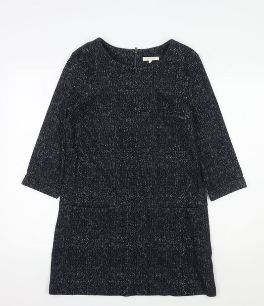 White Stuff Women's Black Shift Dress, Size 10, Autumn Casual