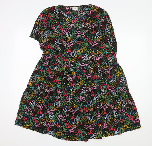 Additional front view of Jacqueline de Yong Women's Floral A-Line Dress, size 12