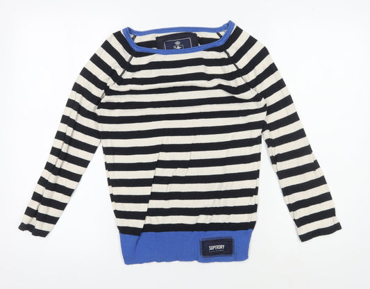 Womens UK Size S Superdry Black Pullover Jumper