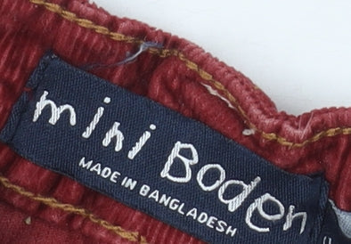 Mini Boden Girls Red Corduroy Mini Skirt, 18-24 Months