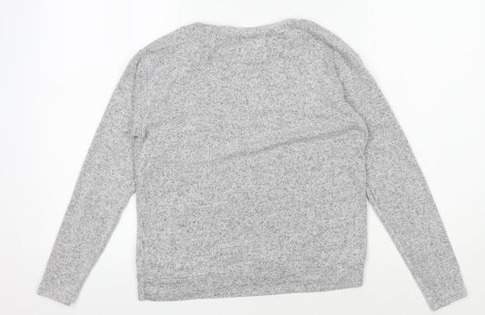 Superdry Women's Grey Logo Pullover Sweatshirt XS