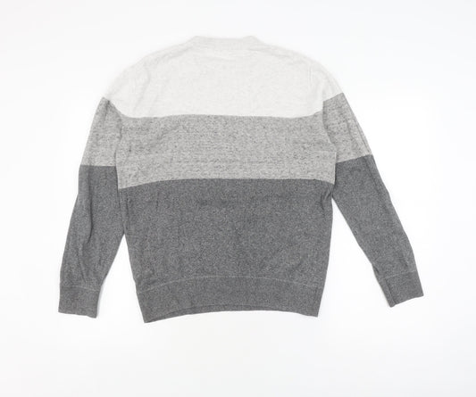 Gap Men's Grey XS Cotton Pullover Jumper