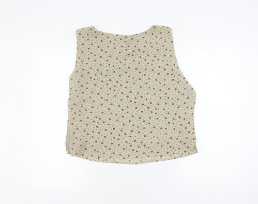Womens UK Size 16 Kaleidoscope Ivory Tank
