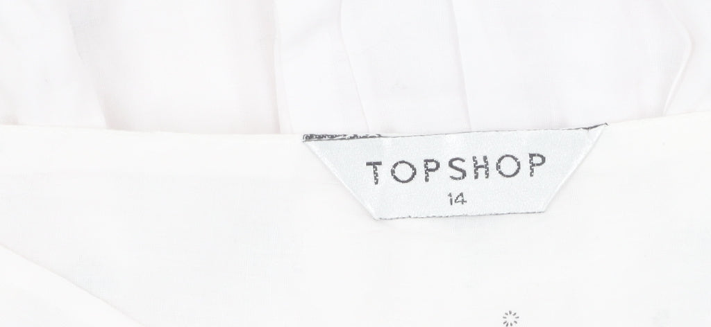 Womens UK Size 14 Topshop Peasant Knit Skirt