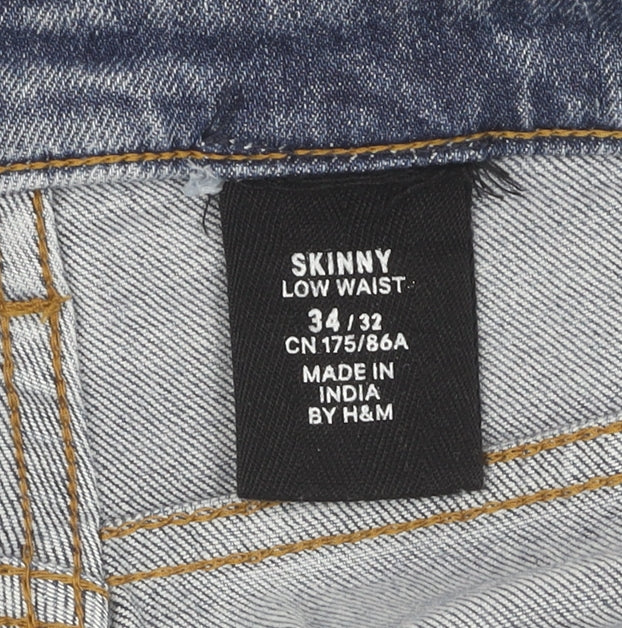 Womens UK Size 6 H&M Skinny Blue Jeans
