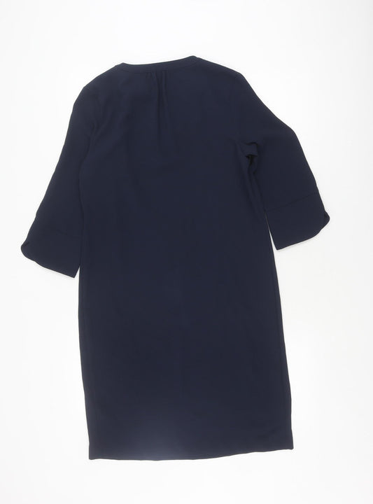 Marks and Spencer Women's Blue Shift Dress Size 8