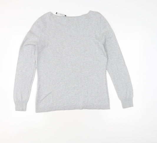 Womens UK Size 16 Oui Grey Pullover Jumper