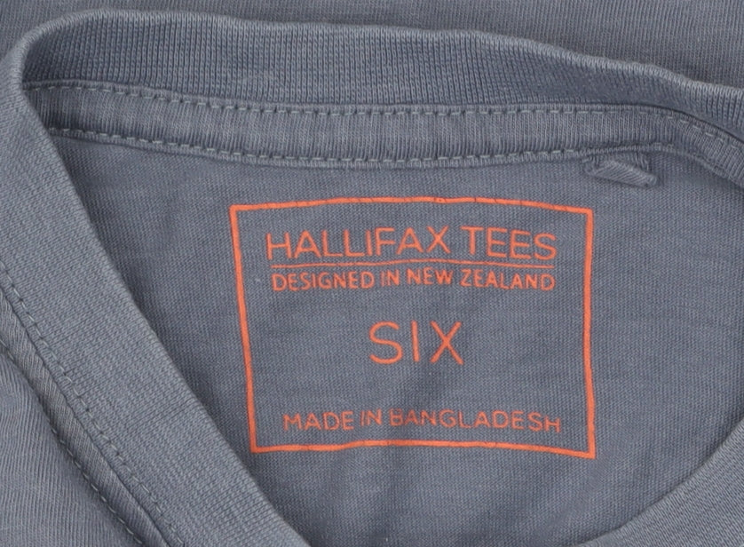 Halifax Boys Blue T-Shirt, 6 Years, Nature Graphic, Excellent