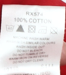 Athletic L&F Men's Red Polo Shirt M Short Sleeve