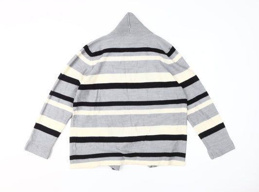 Eastex Women's Multicoloured Striped Cardigan Size 14