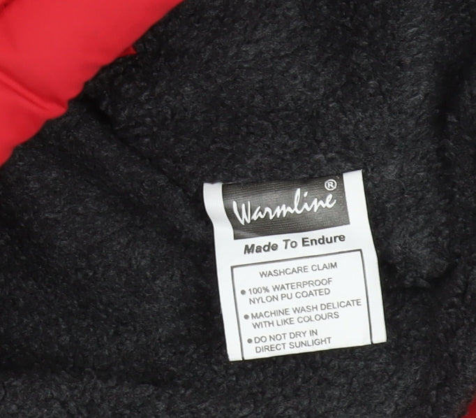 Warmline Women's Red Quilted Mid-Length Jacket XL
