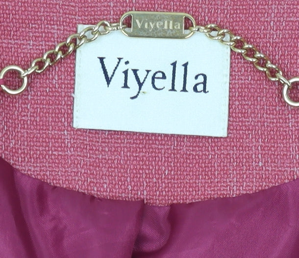 Womens UK Size 10 Viyella Regular Pink Blazer
