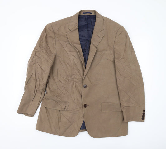 Mens UK Size M Austin Reed Regular Brown Suit Jacket