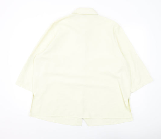 Classics Women’s Ivory Button-Up 3/4 Sleeve Shirt