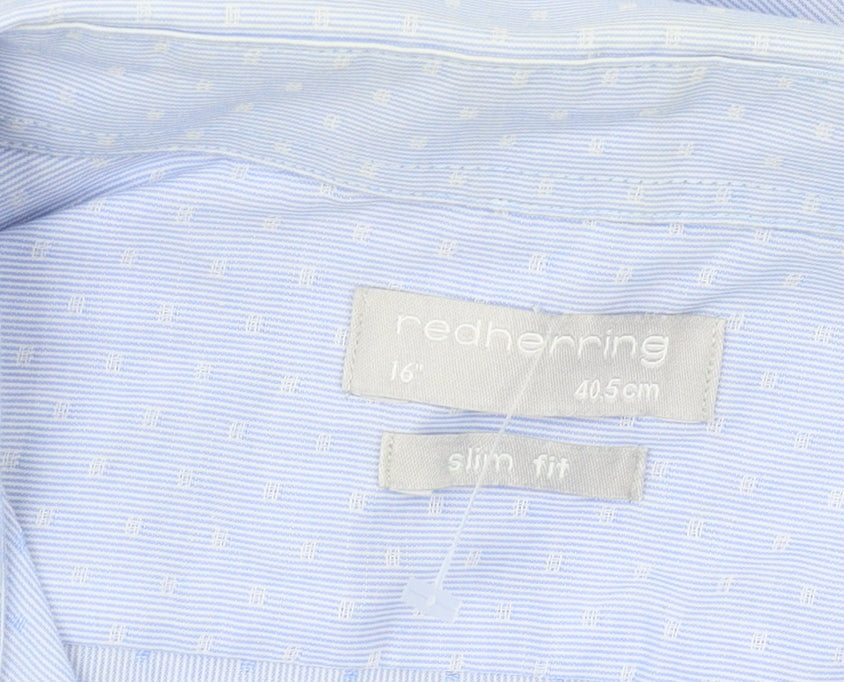 Debenhams Men's Blue Slim Fit Long Sleeve Shirt