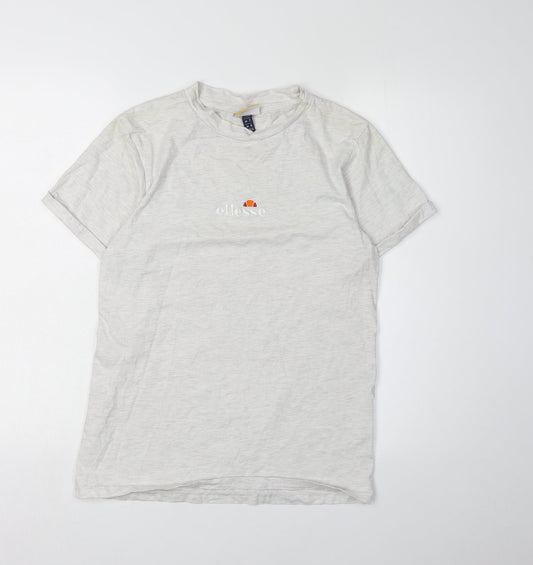 Womens UK Size 6 ellesse White Basic T-Shirt