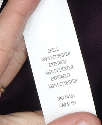 Calvin Klein Women's Purple Button-Up Shirt L