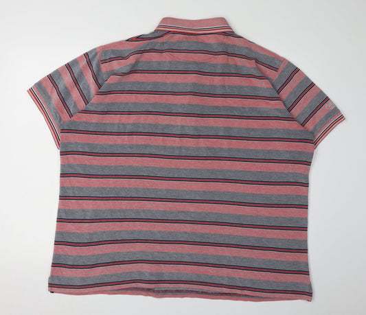 Cotton Traders Men's Multicoloured Striped Polo 2XL