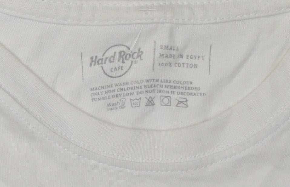Mens UK Size S Hard Rock Cafe White T-Shirt