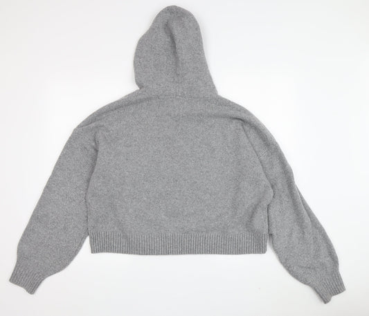 Womens UK Size S Hollister Grey Pullover Jumper