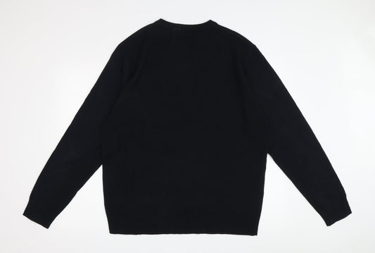 Pierre Cardin Men's Black XL Knit Pullover Jumper