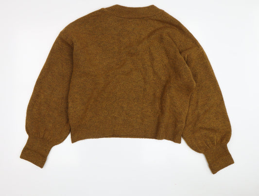 Womens UK Size L New Look Brown Pullover Jumper