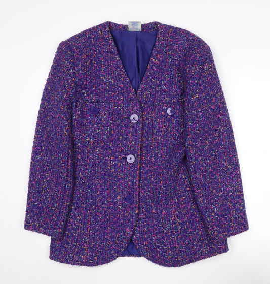 Womens UK Size 14 Alexon Regular Purple Suit Jacket