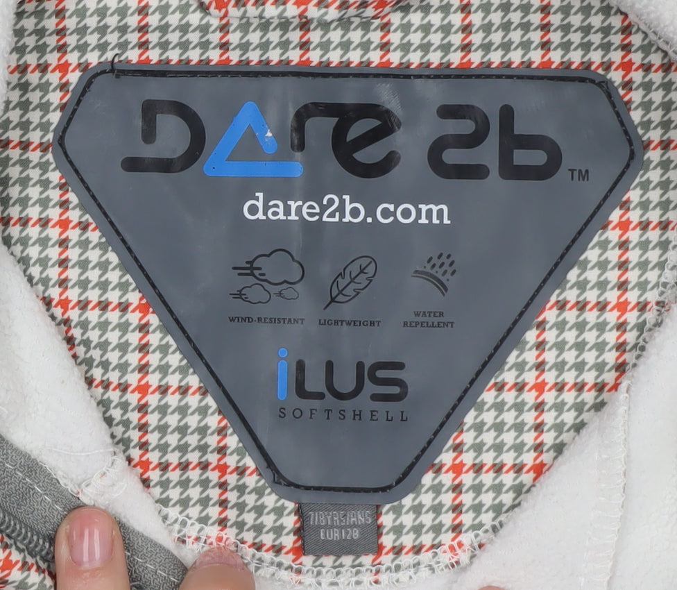 Dare 2b Girls Grey Softshell Jacket 8 Years Wind-Resistant