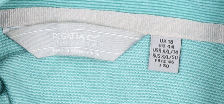 Regatta Women's Blue Lightweight Tunic Sweatshirt UK 18