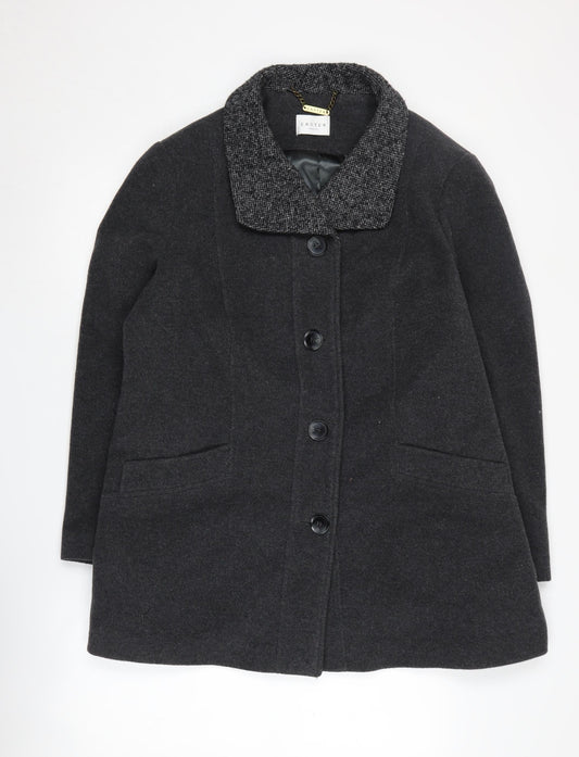 Womens UK Size 18 Eastex Black Overcoat