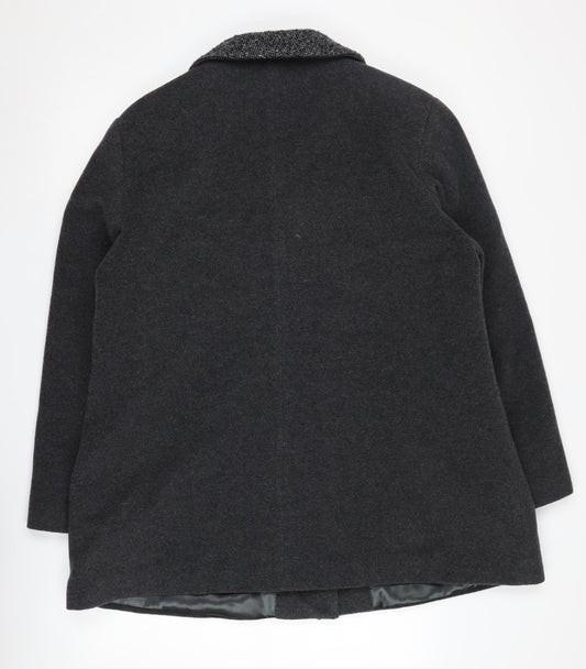 Womens UK Size 18 Eastex Black Overcoat