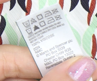 Womens UK Size 16 Marks and Spencer Multicoloured Blouse