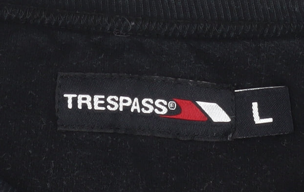 Mens UK Size L Trespass Black Pullover Sweatshirt