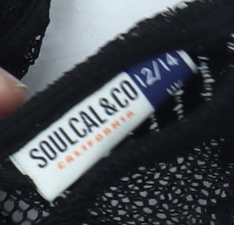 Womens UK Size 12 SoulCal & Co Black Camisole Blouse