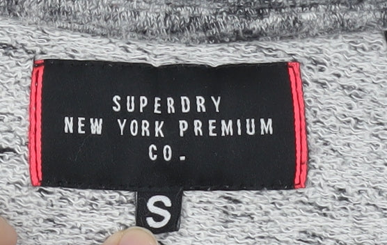 Superdry Men's Grey Sweatshirt S Crew Neck Logo Pullover