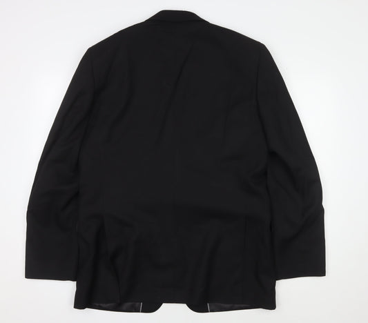 Mens UK Size 42 Dehavilland Regular Black Suit Jacket