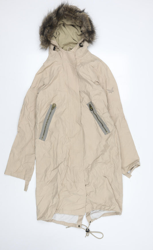 Womens UK Size S Firetrap Beige Parka Coat