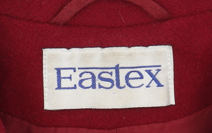 Womens UK Size 12 Eastex Red Overcoat