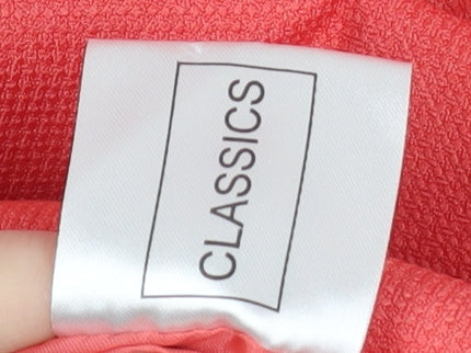 Classics Women's Pink Blazer, Size 16, Single-Breasted