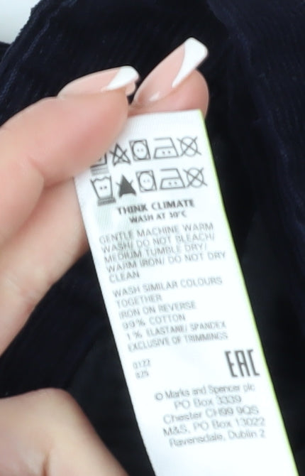 Marks and Spencer Men's Corduroy Trousers, Black, 38