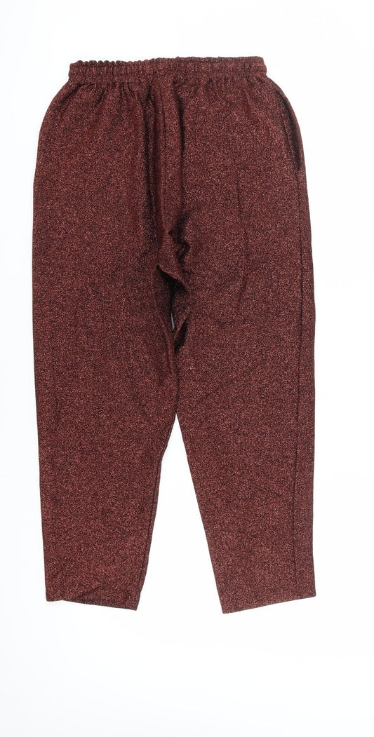 Womens UK Size 12 ASOS Regular Fit Casual Party/Cocktail Red Trousers